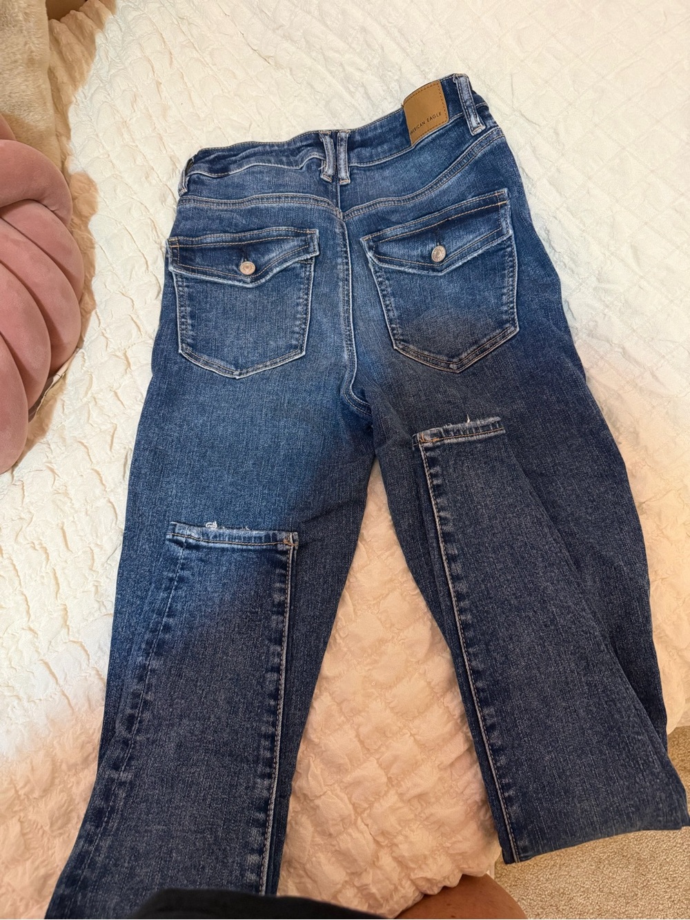 American Eagle Outfitters Dark Blue Skinny Leg Jeans